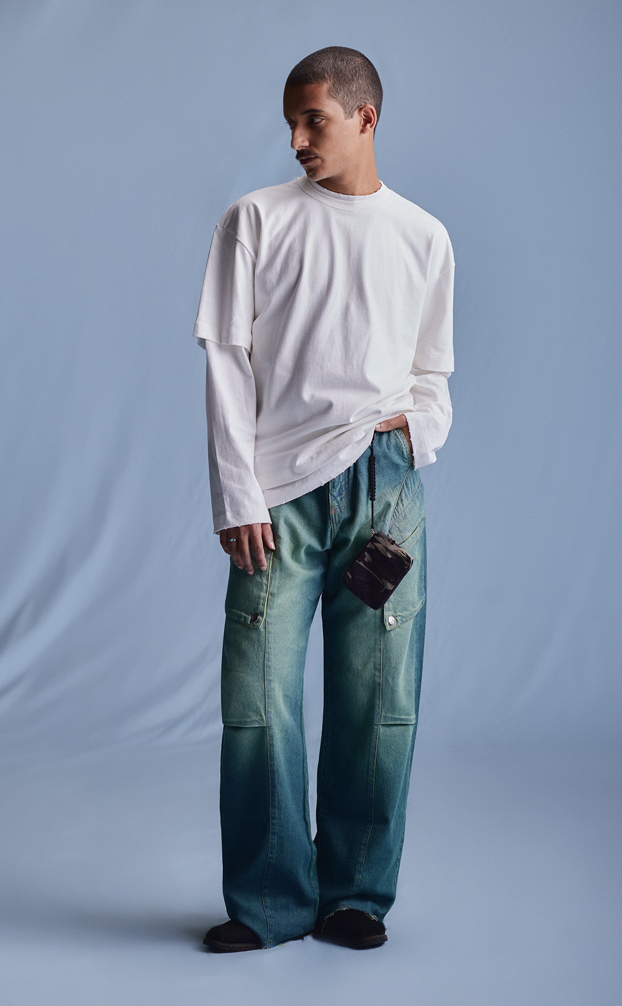 CALÇA BRUBECK STRAIGHT JEANS WASHED AZUL