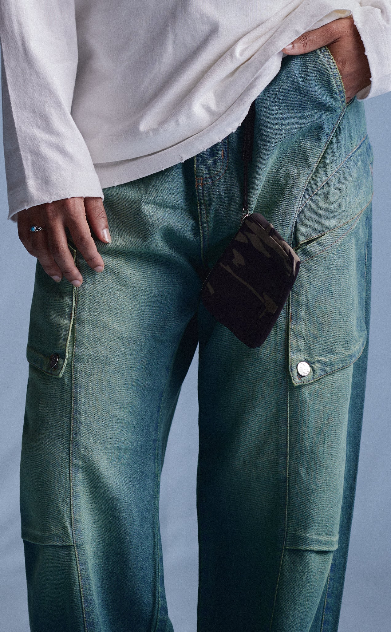 CALÇA BRUBECK STRAIGHT JEANS WASHED AZUL
