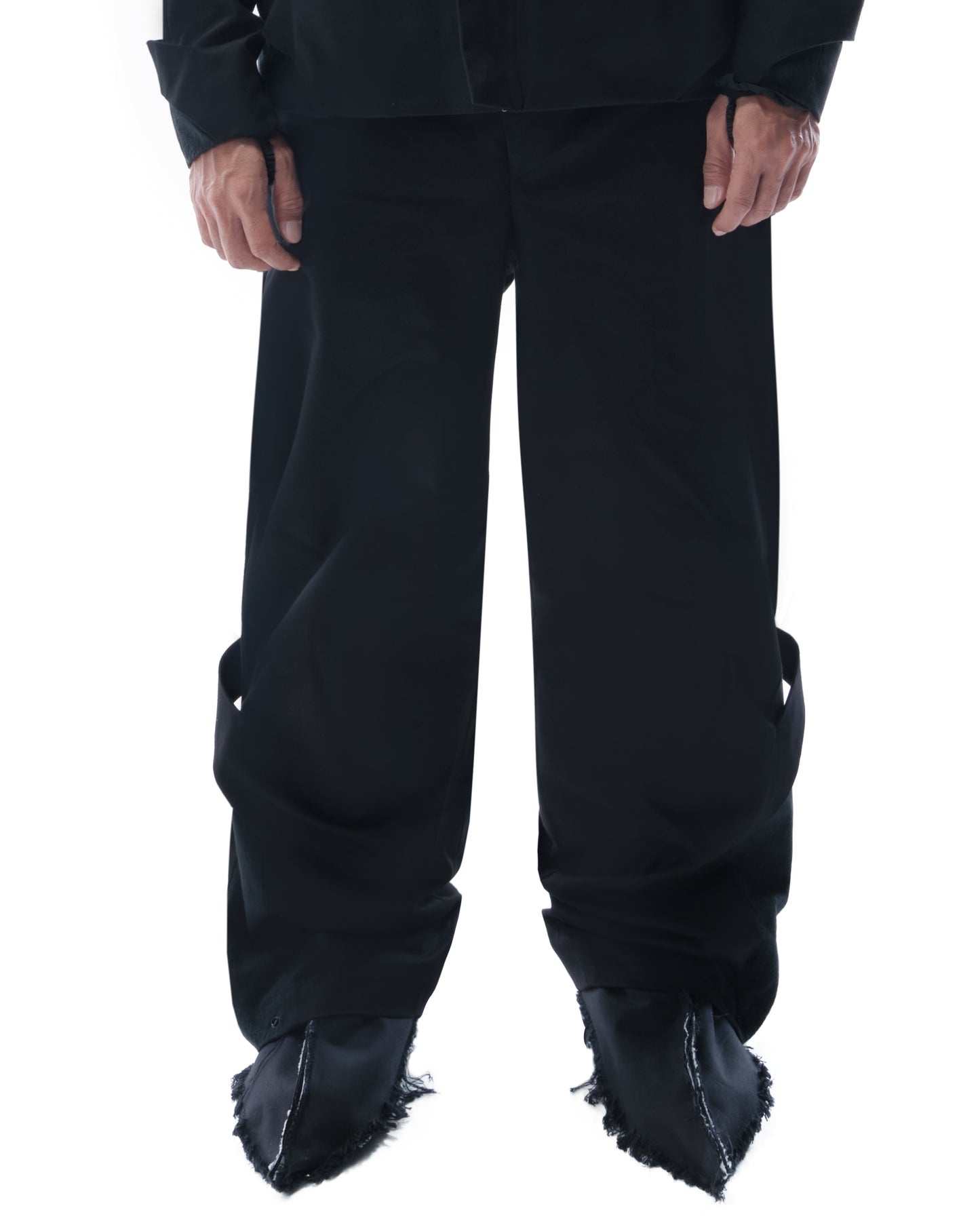 ASKEW TAILORED BLACK TROUSERS
