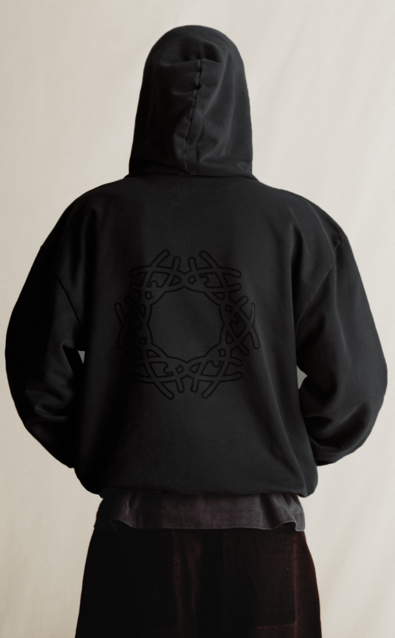 MOLETOM DEFAULT STONED PRETO