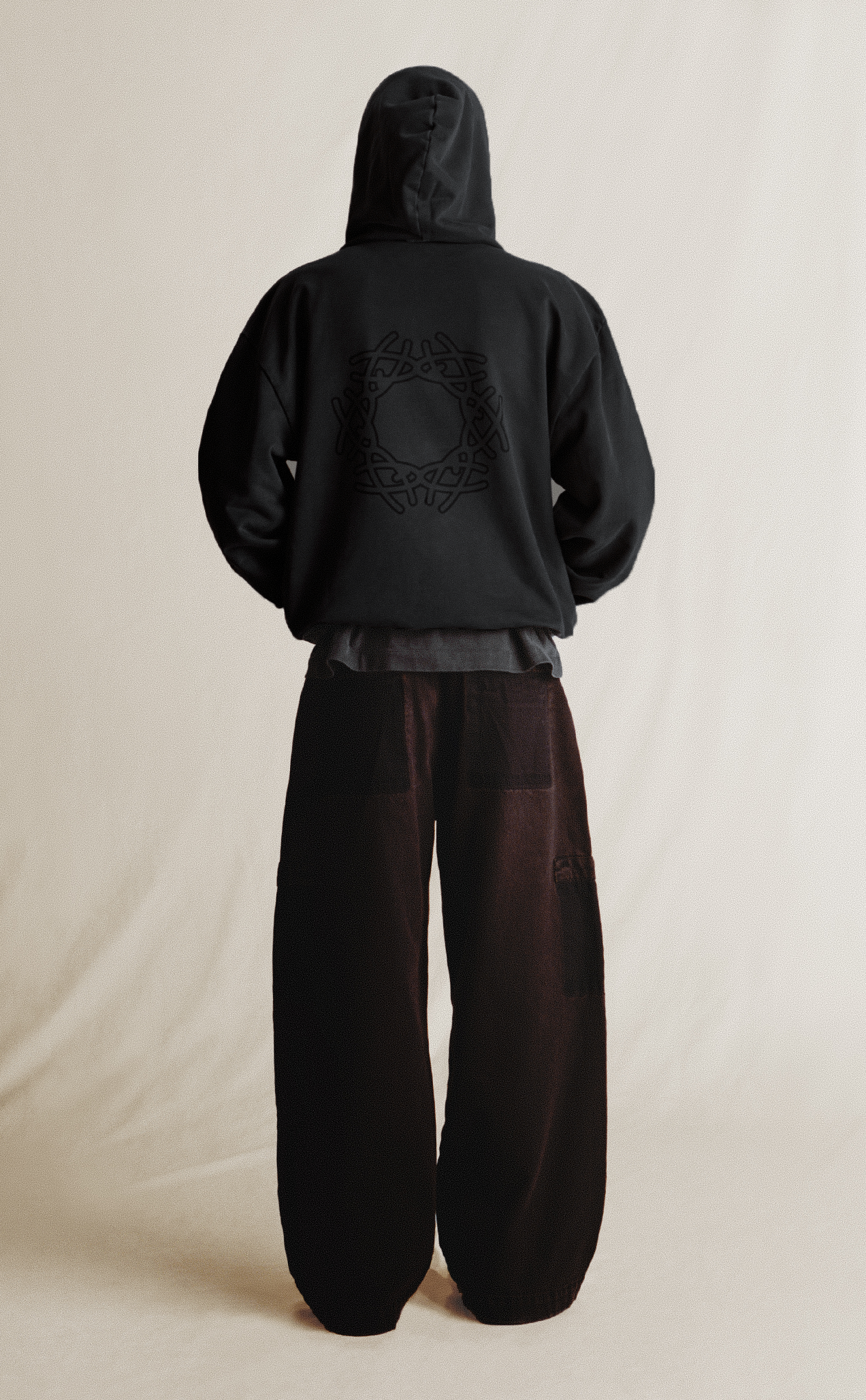MOLETOM DEFAULT STONED PRETO