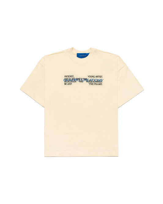 PATIENCE OFF-WHITE T-SHIRT