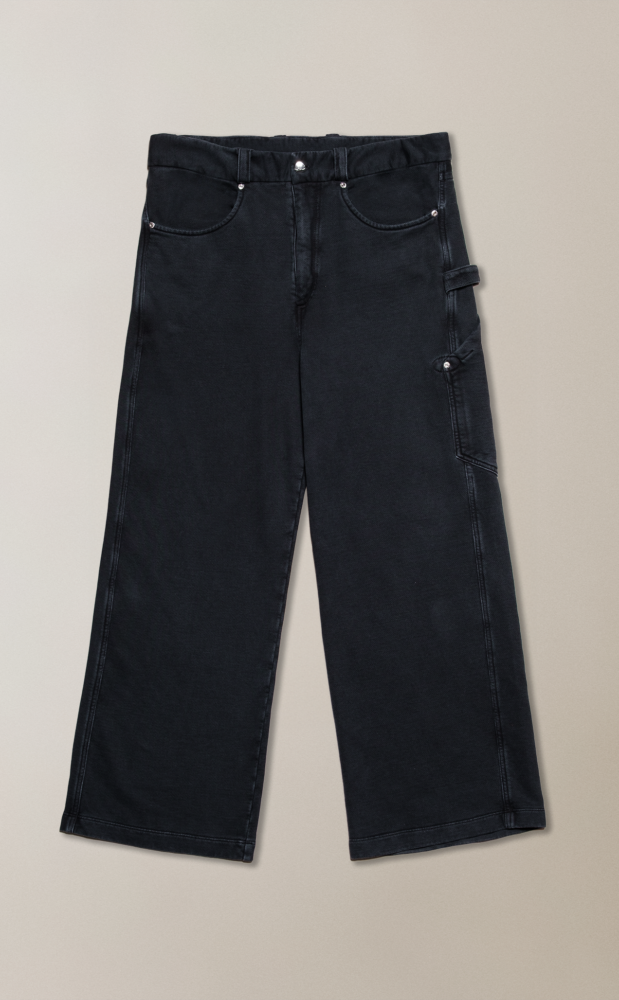 CALÇA FIXER STRAIGHT STONED PRETO