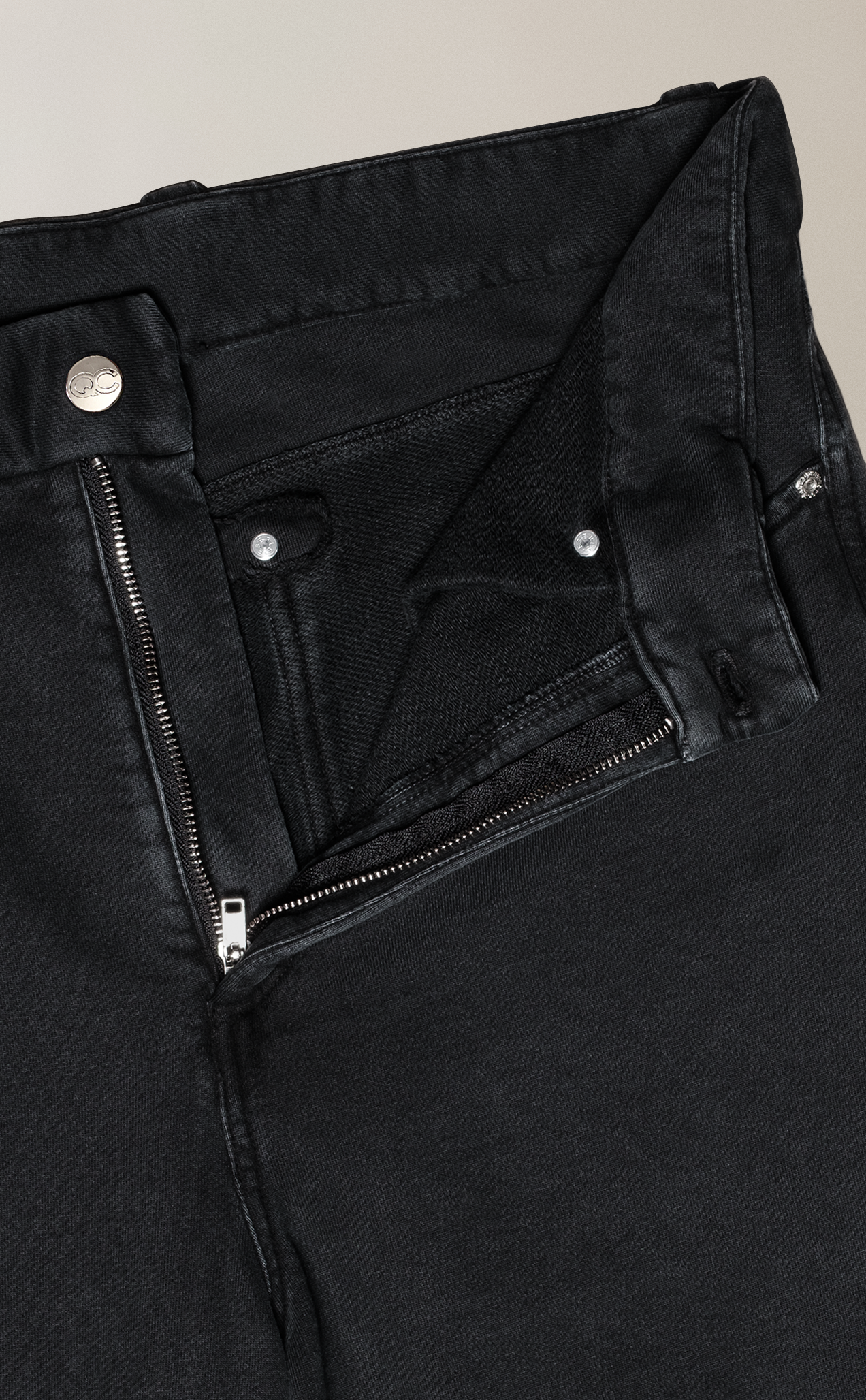 CALÇA FIXER STRAIGHT STONED PRETO