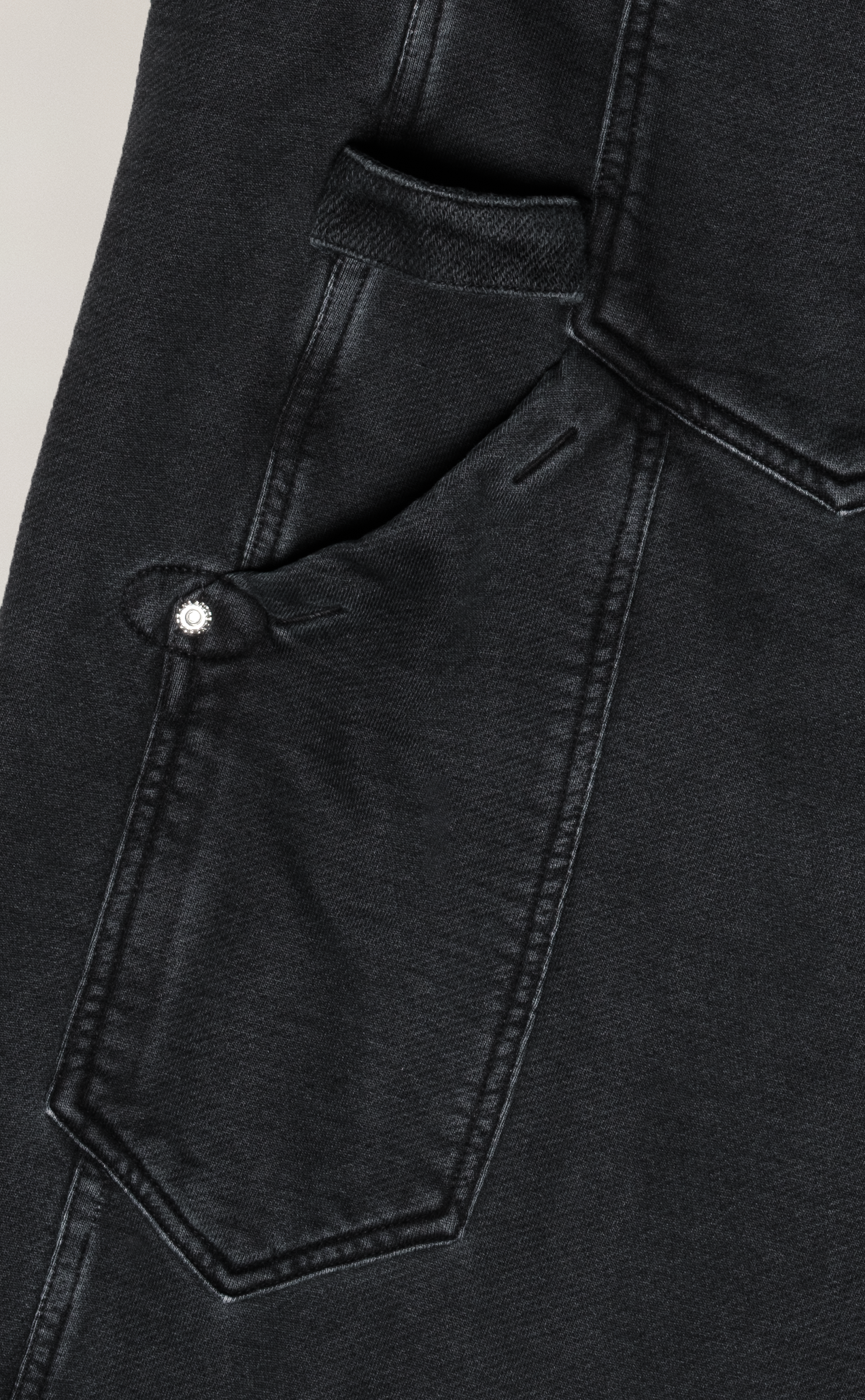 CALÇA FIXER STRAIGHT STONED PRETO