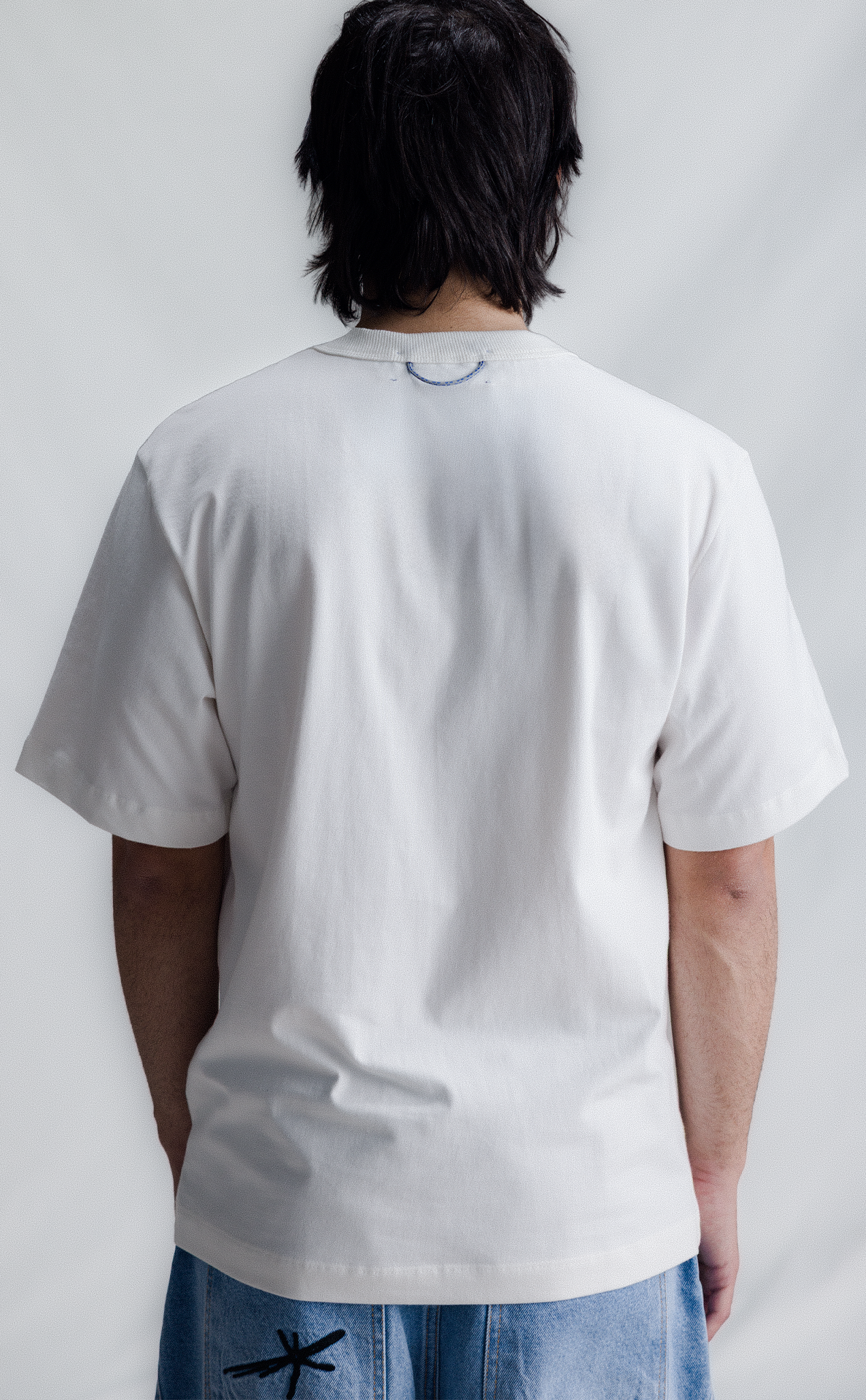 TSHIRT FRAME TEMPORARY BADGE REGULAR OFF WHITE