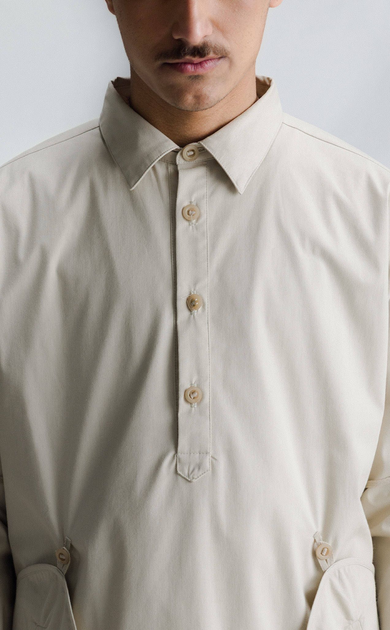 MOTIF LONGSLEEVE SHIRT CAQUI