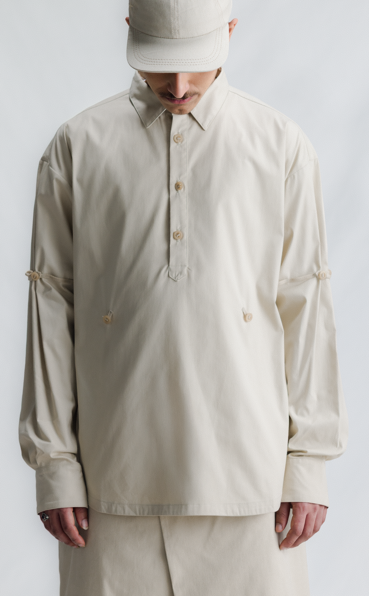 MOTIF LONGSLEEVE SHIRT CAQUI