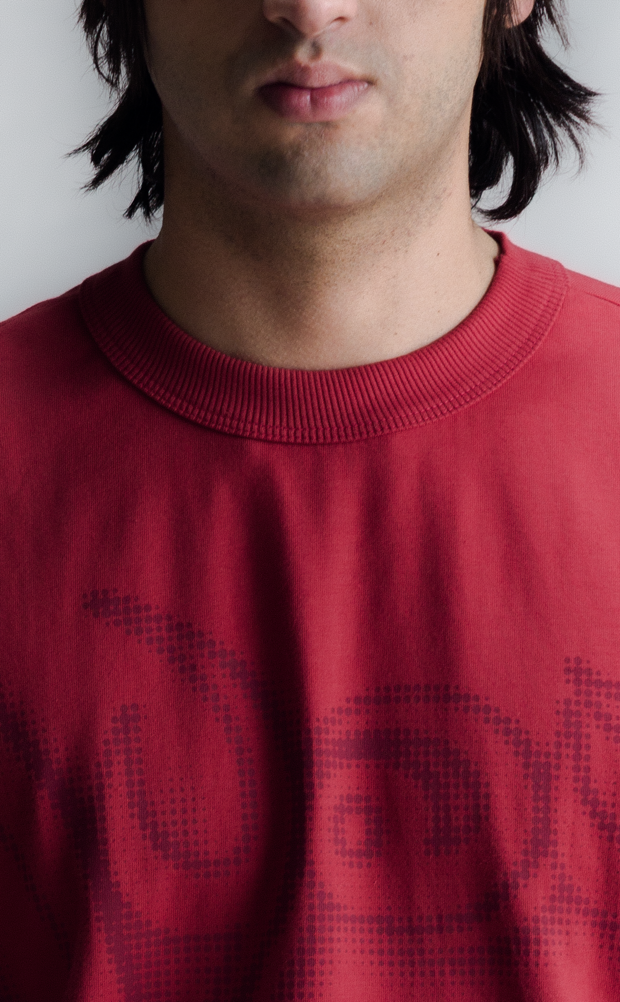 T-SHIRT QUADRO TRIBE BOXY RED