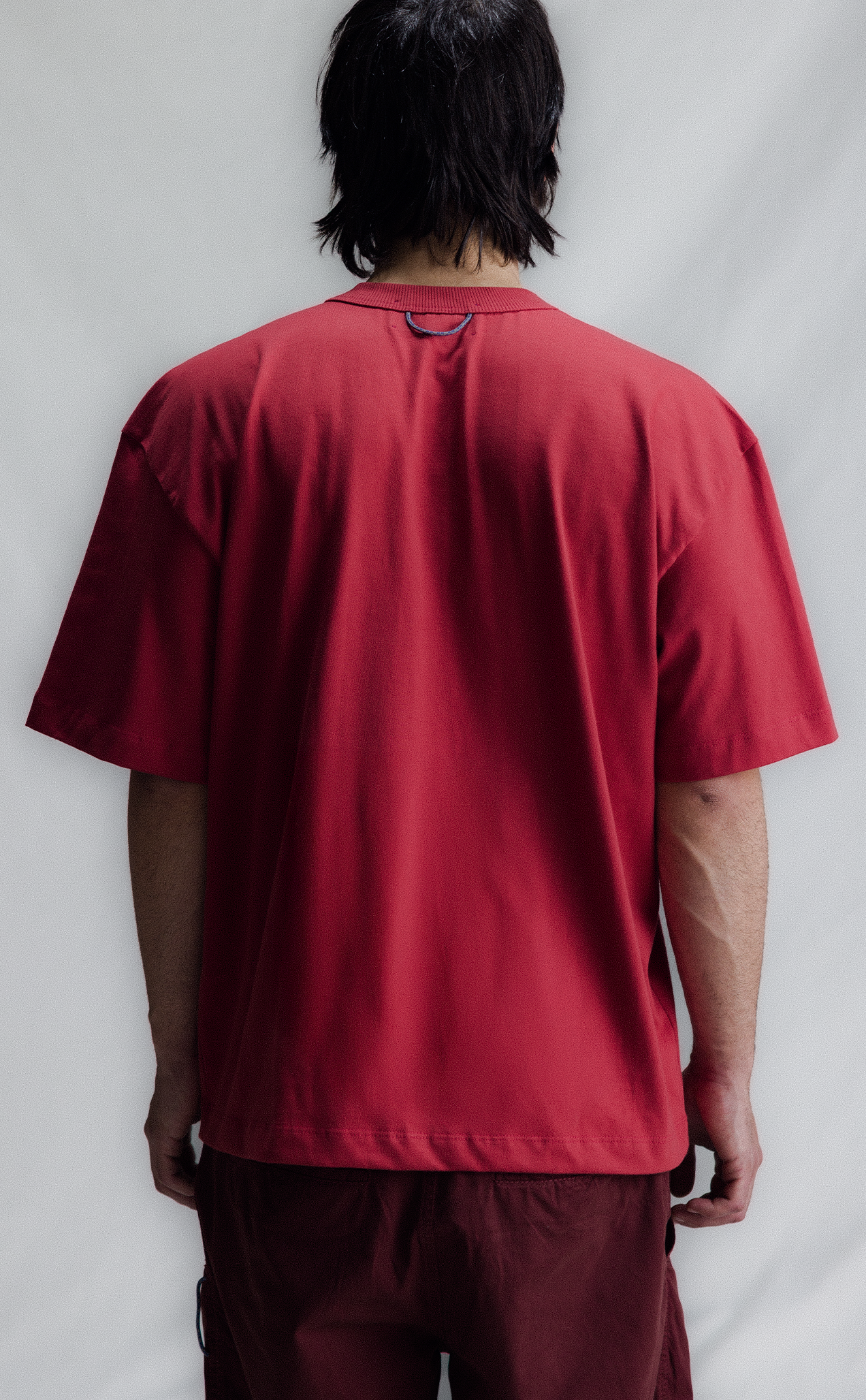 T-SHIRT QUADRO TRIBE BOXY RED