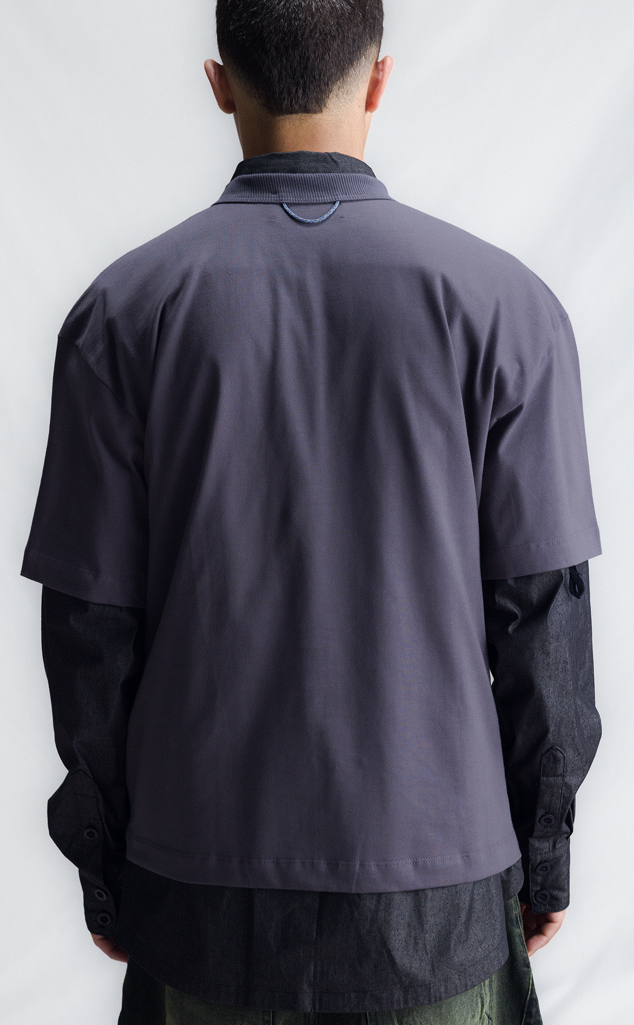 T-SHIRT QUADRO TRIBE BOXY DARK GREY