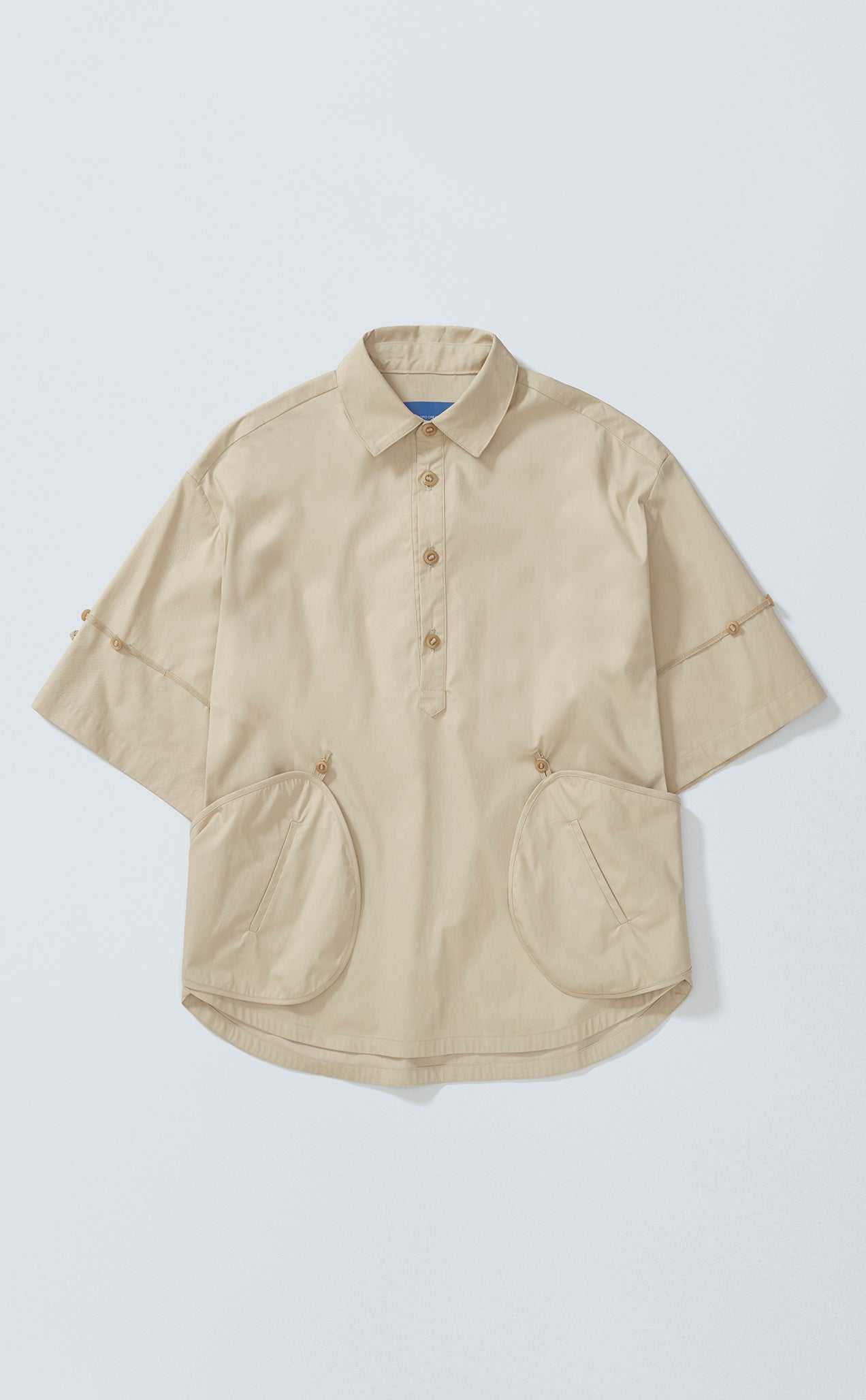 MOTIF SHORTSLEEVE SHIRT CAQUI