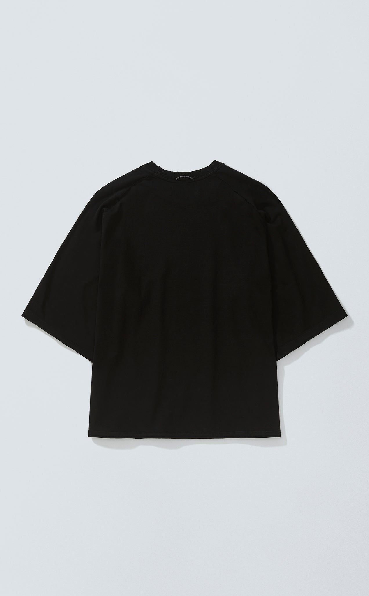 T-SHIRT PIQUET PLAYSOLITAIRE OVERSIZED RAGLAN BLACK