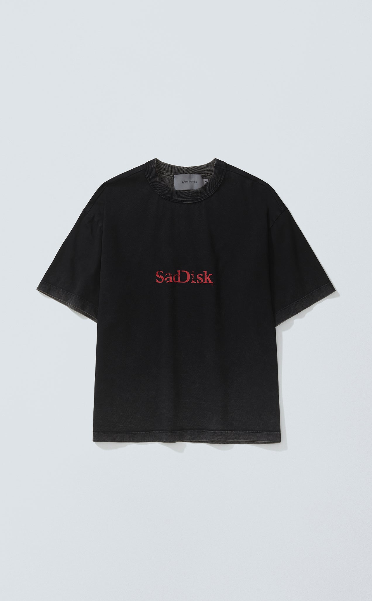 T-SHIRT SADISK BOXY WASHED GREY