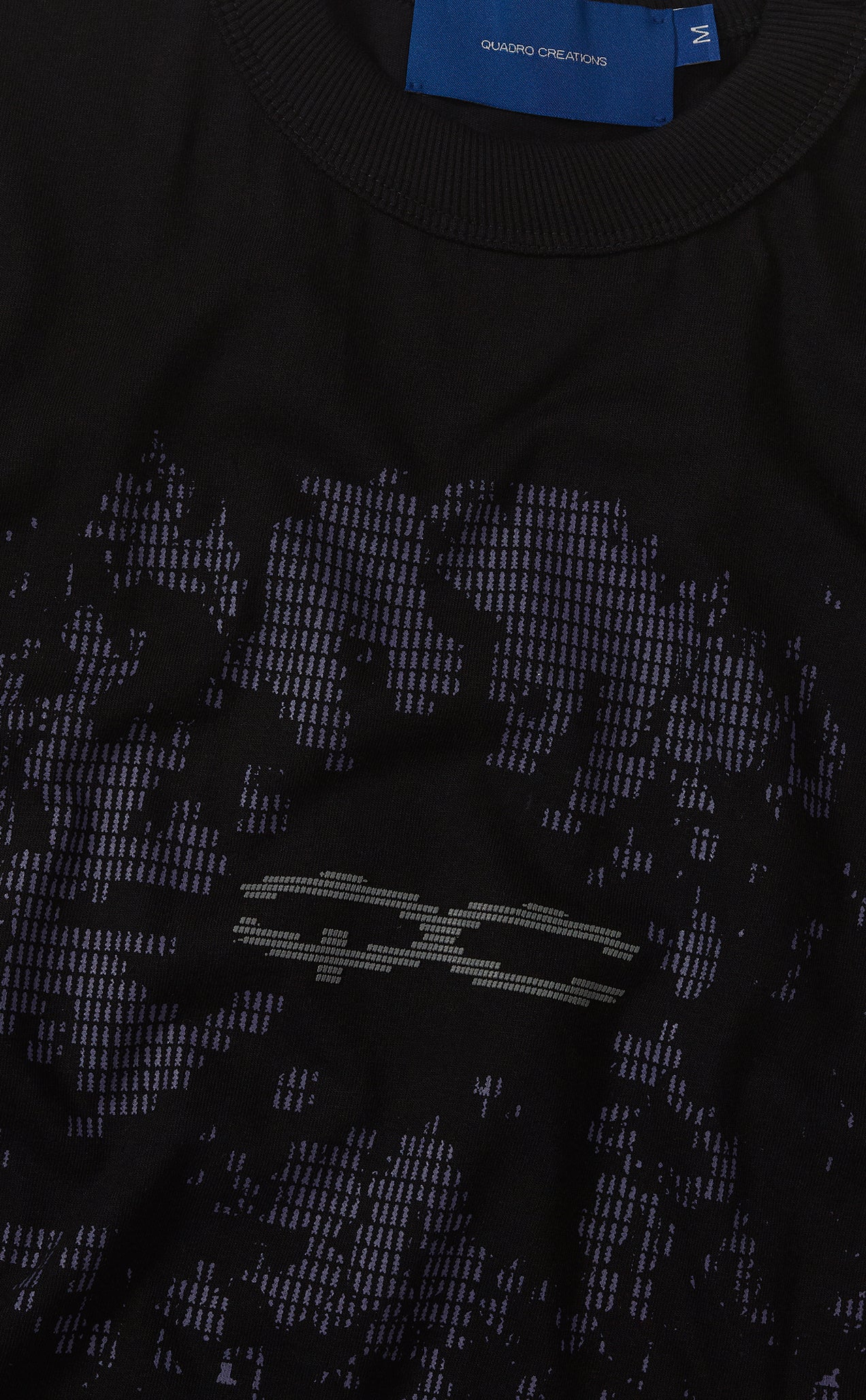 CAMISETA QC CODE BOXY PRETO
