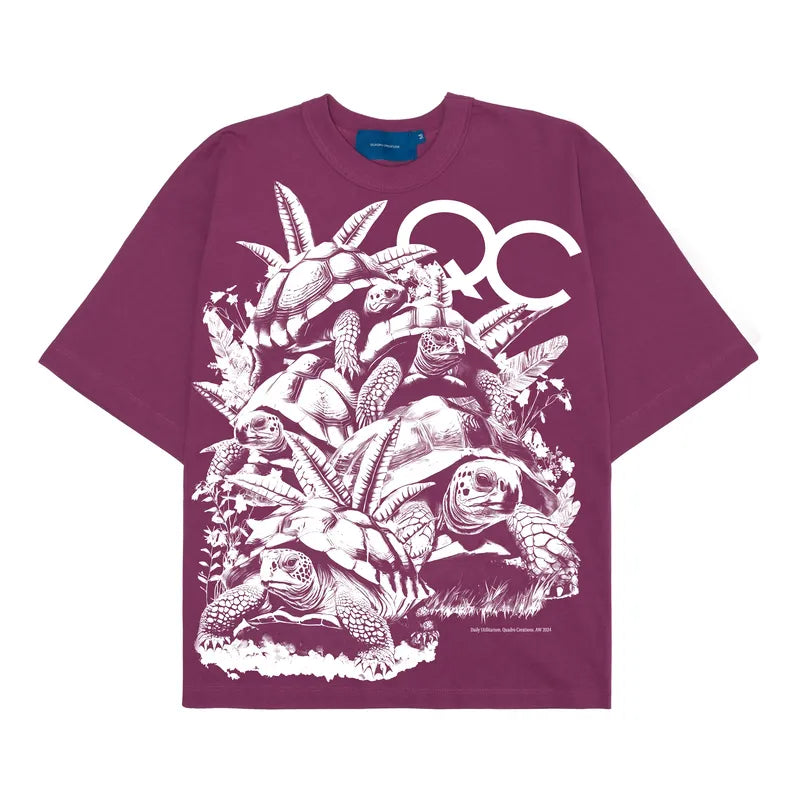 SLOW AND STEADY MAGENTA T-SHIRT