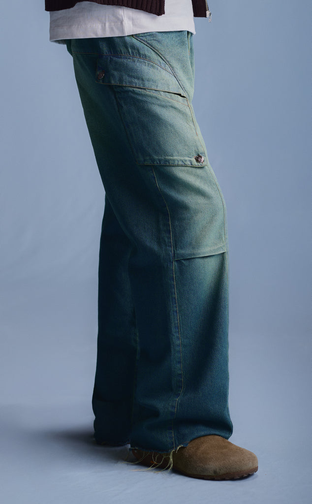 CALÇA BRUBECK STRAIGHT JEANS WASHED AZUL [PRÉ-VENDA]