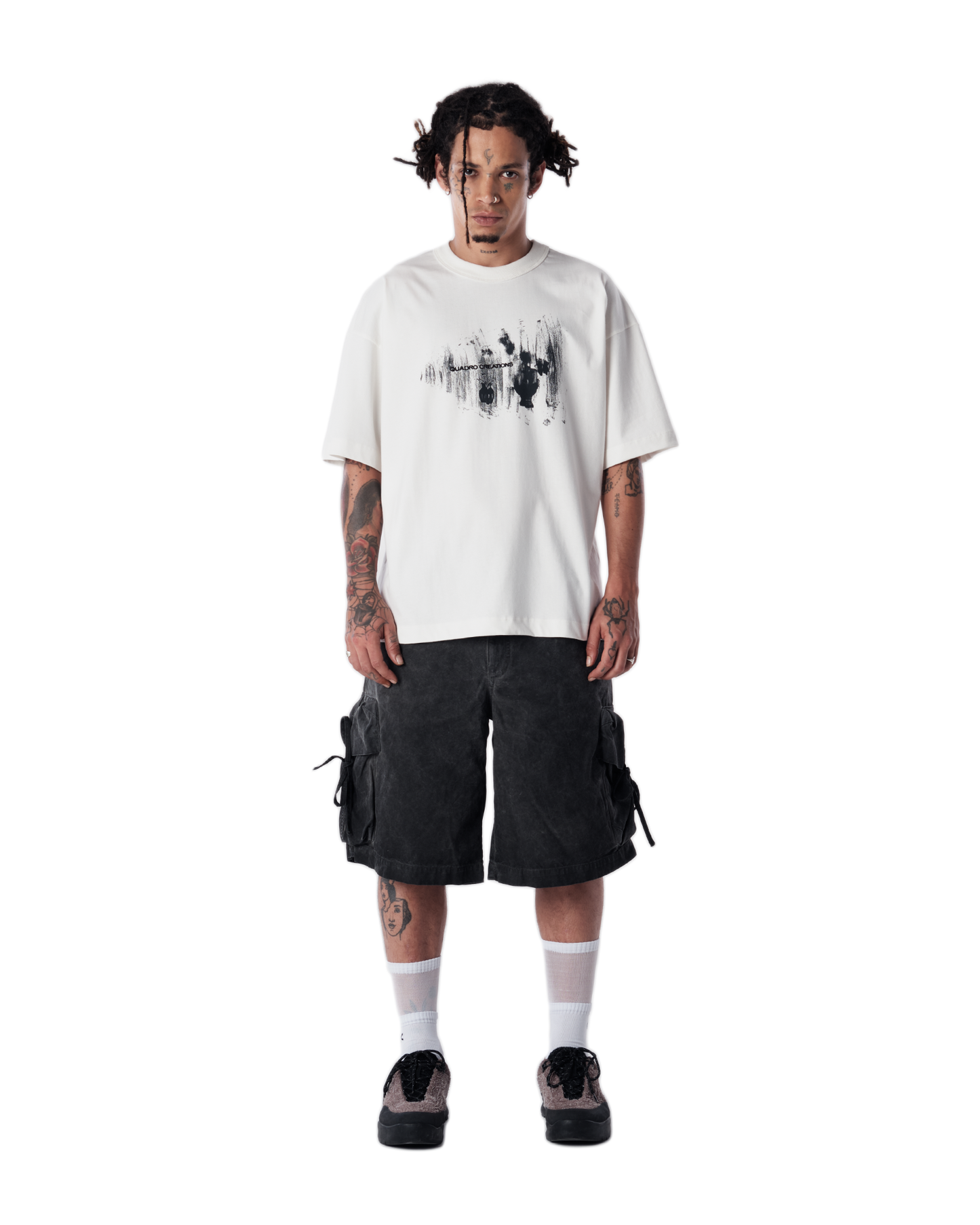 CAMISETA QC VASO BOXY OFF-WHITE