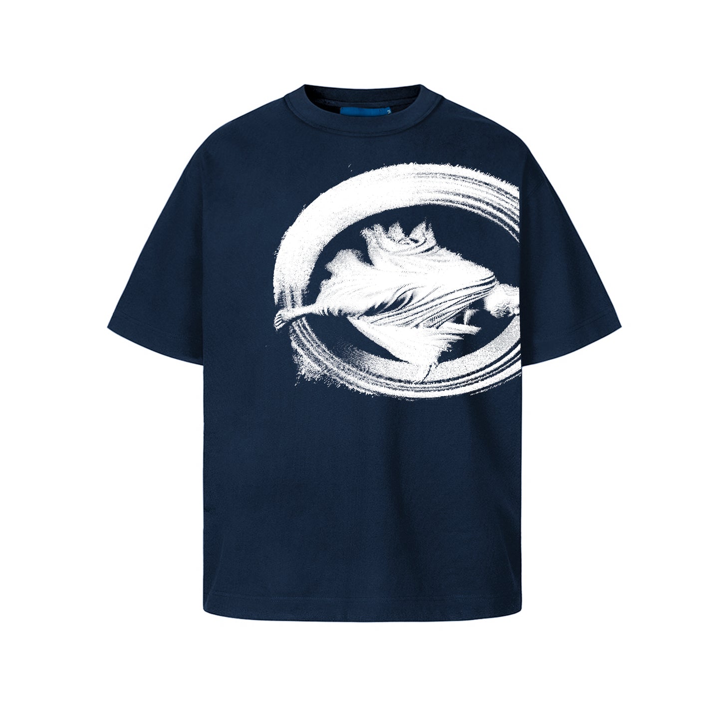 ENTRANCE BOXY NAVY BLUE T-SHIRT