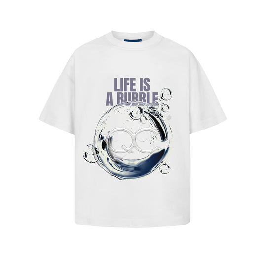 BUBBLE LIF BOXY OFF-WHITE T-SHIRT