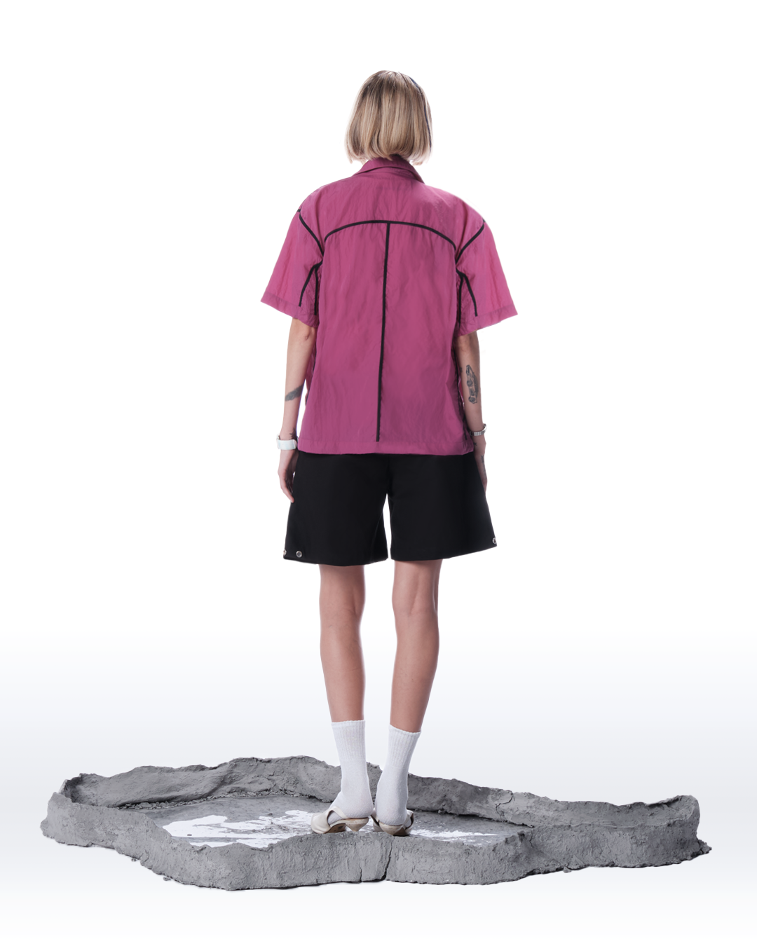 MILETO REVERSIBLE MAGENTA SHIRT