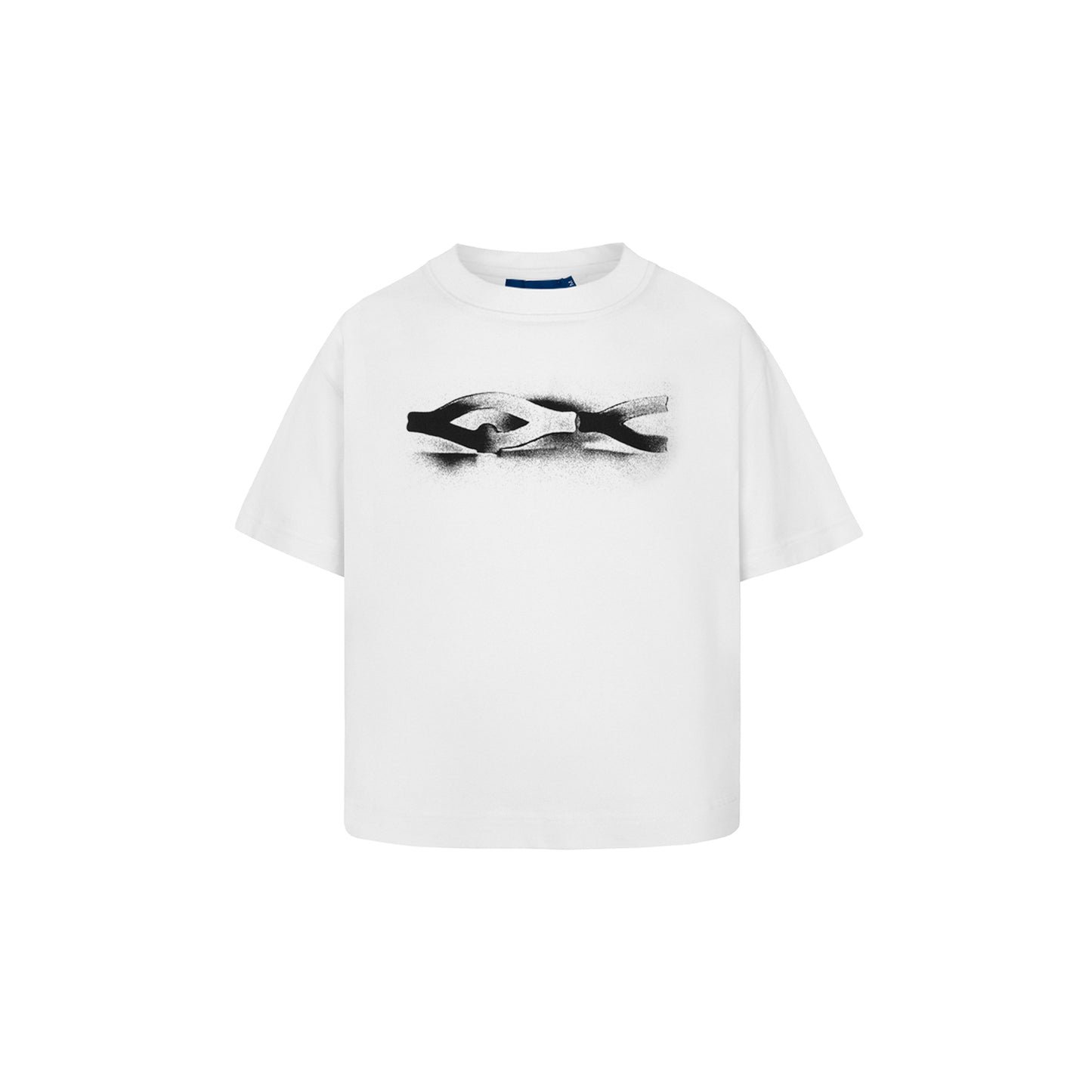 CAMISETA QC STENCIL BABY TEE OFF-WHITE