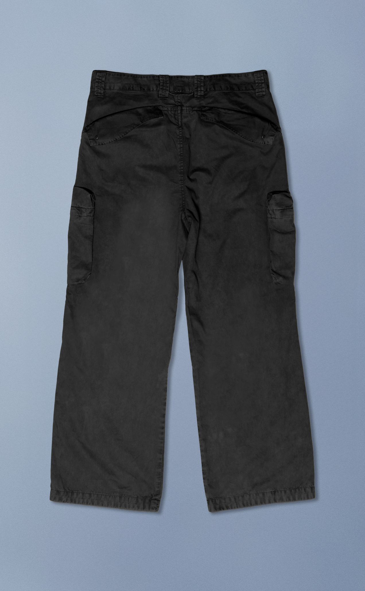 CALÇA DYER WIDE STONED PRETO [PRÉ-VENDA]