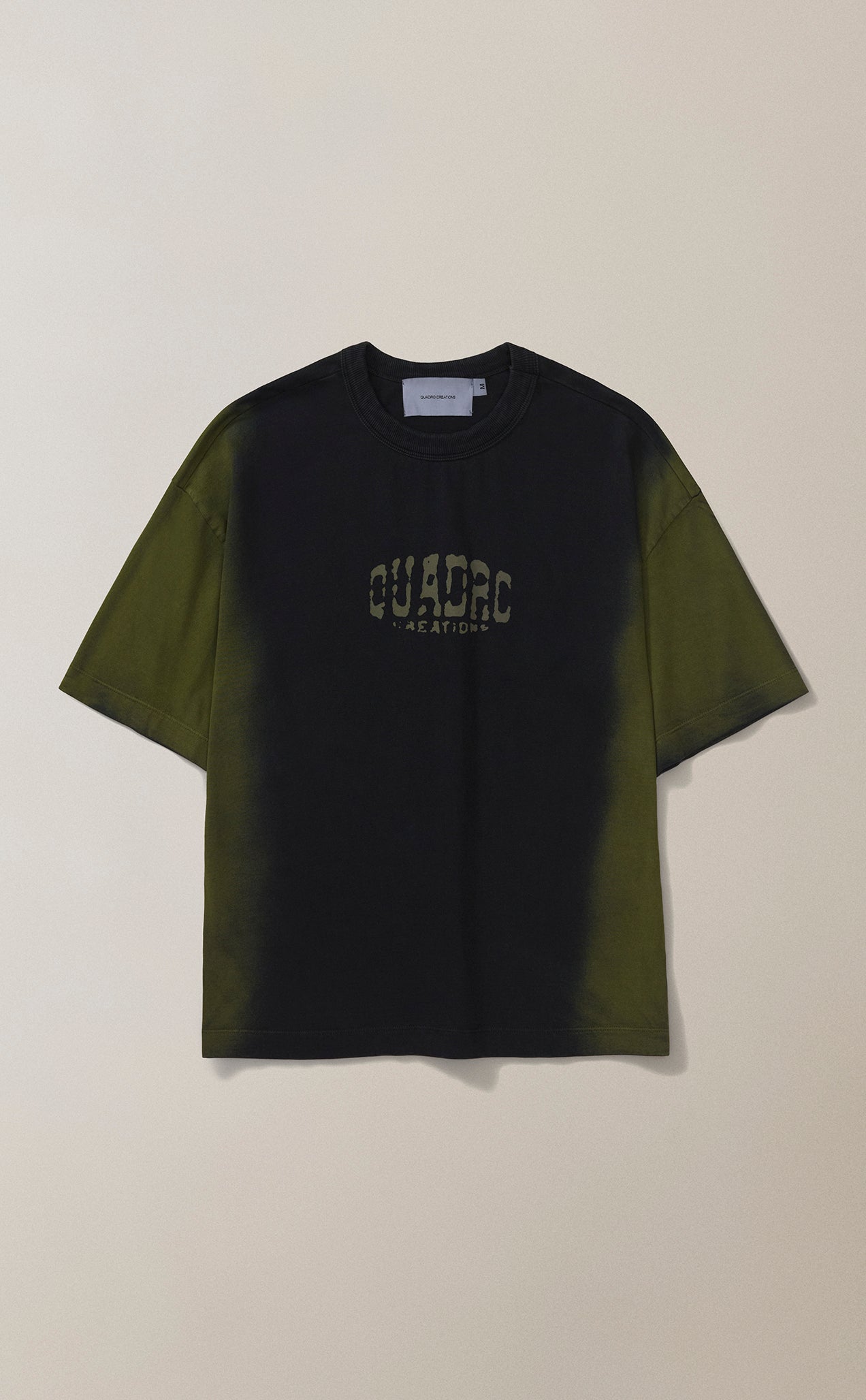 CAMISETA QC ARCO BOXY TIEDYE VERDE [PRÉ-VENDA]