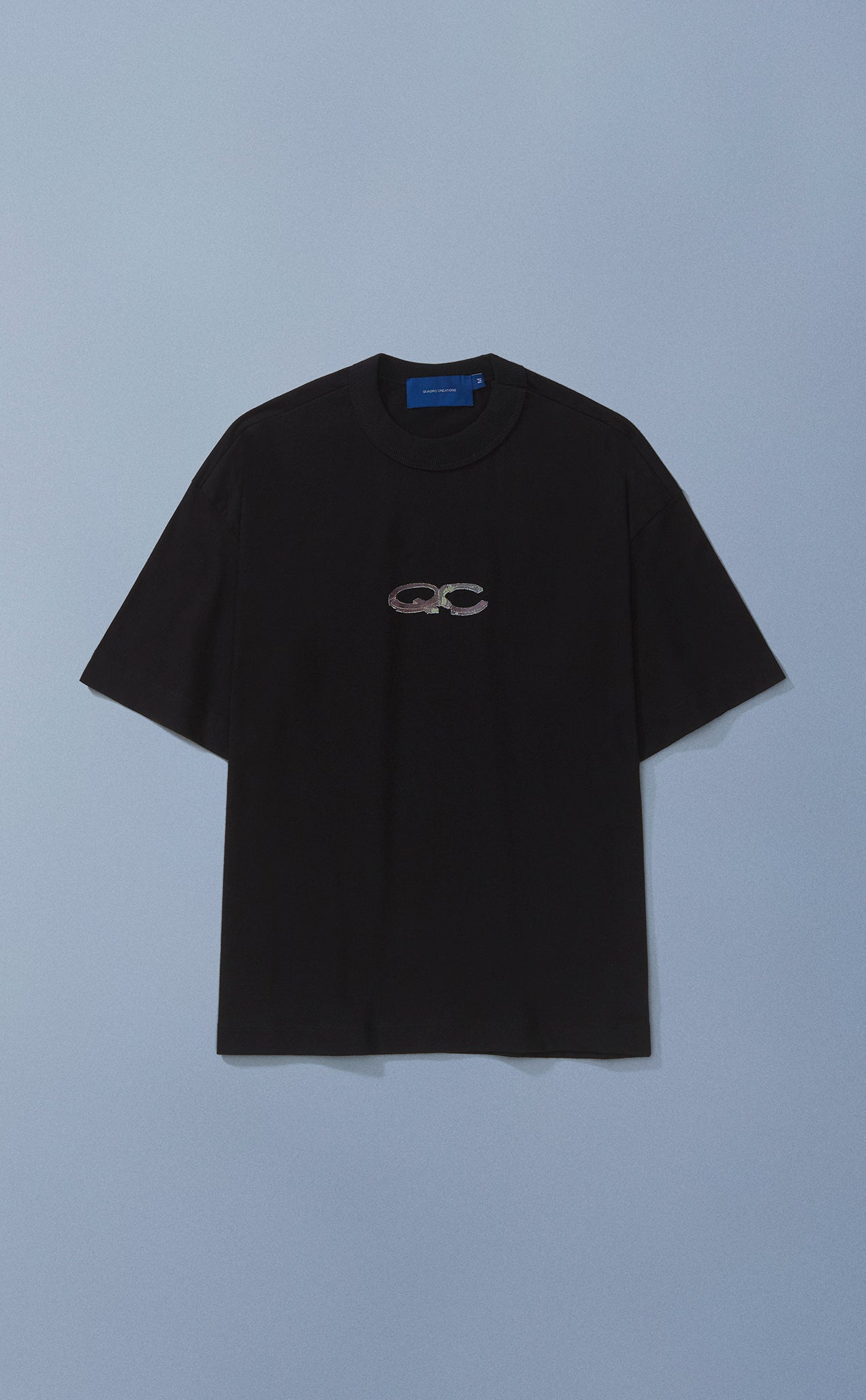 CAMISETA QC AGENTES BOXY PRETO