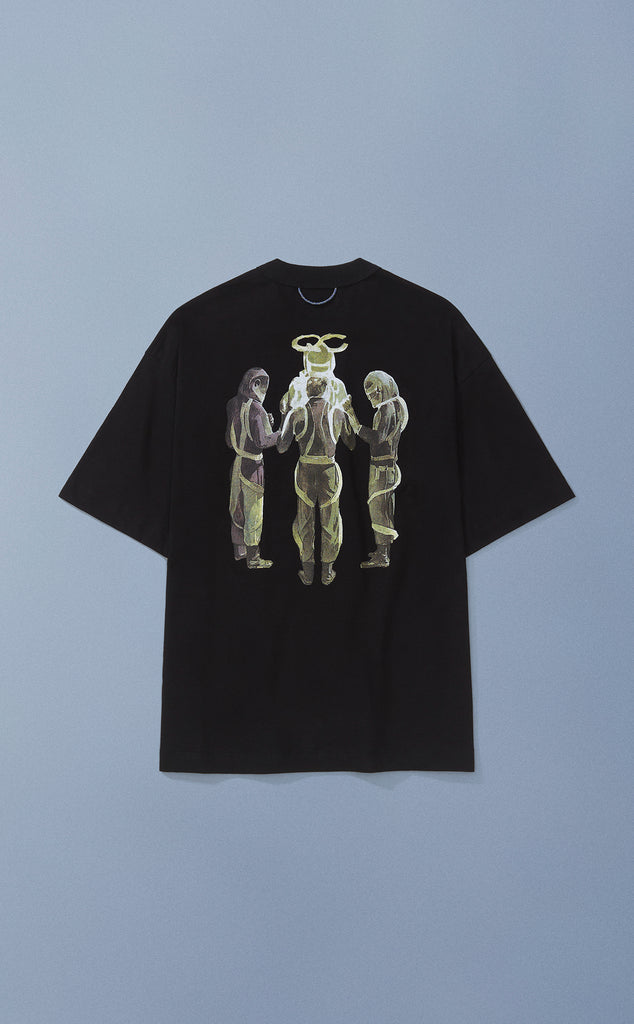 CAMISETA QC AGENTES BOXY PRETO