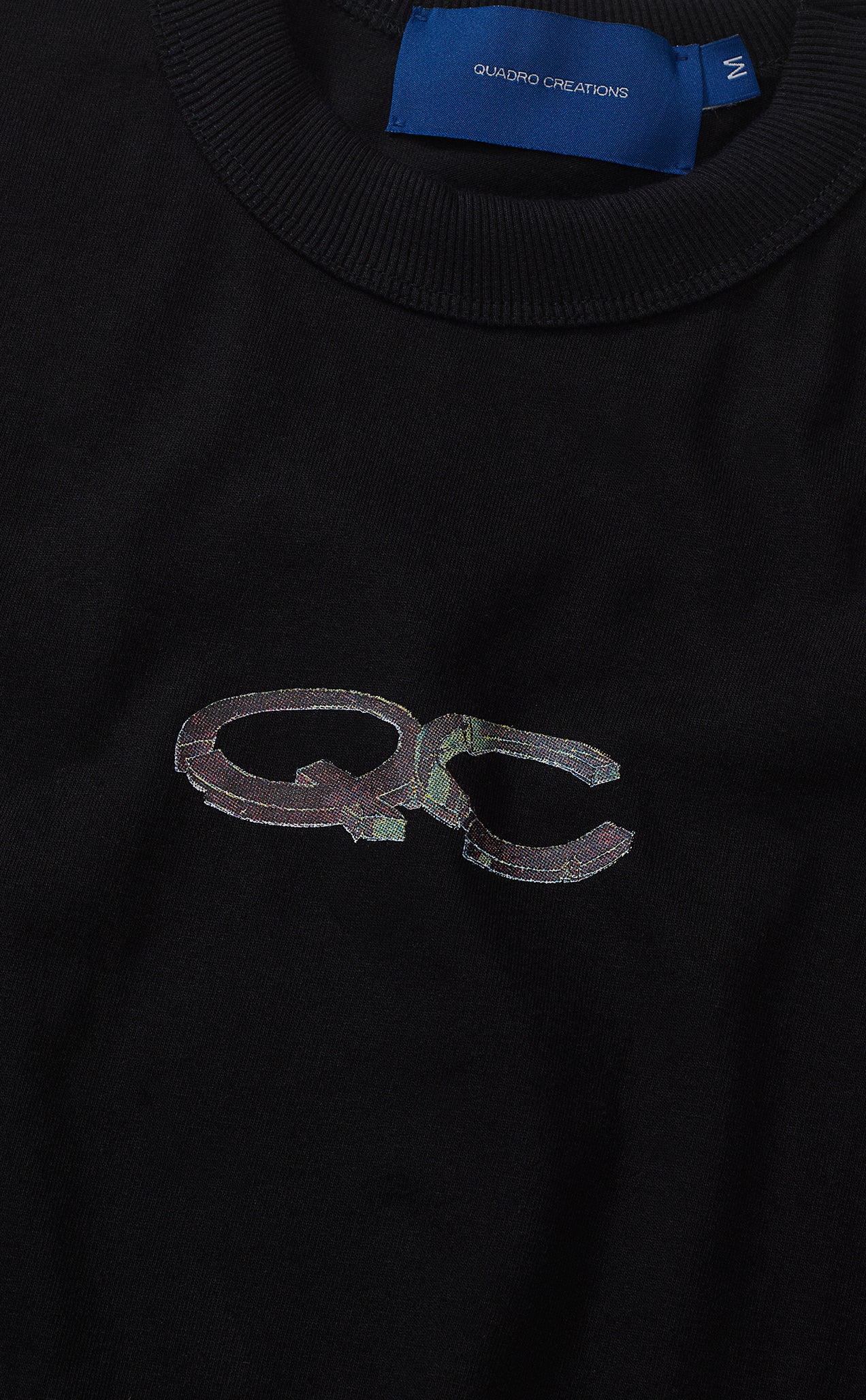 CAMISETA QC AGENTES BOXY PRETO