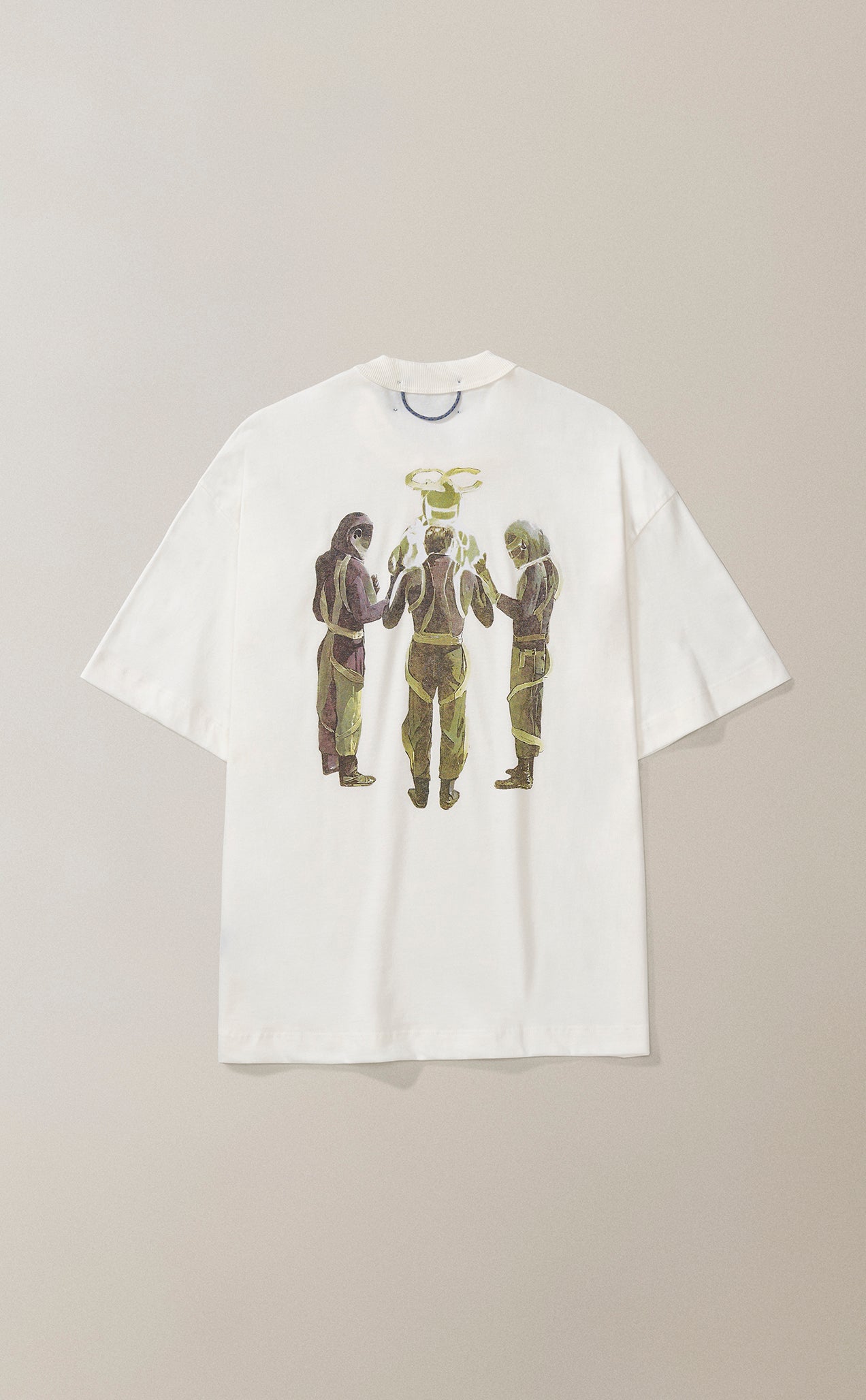 CAMISETA QC AGENTES BOXY OFF WHITE