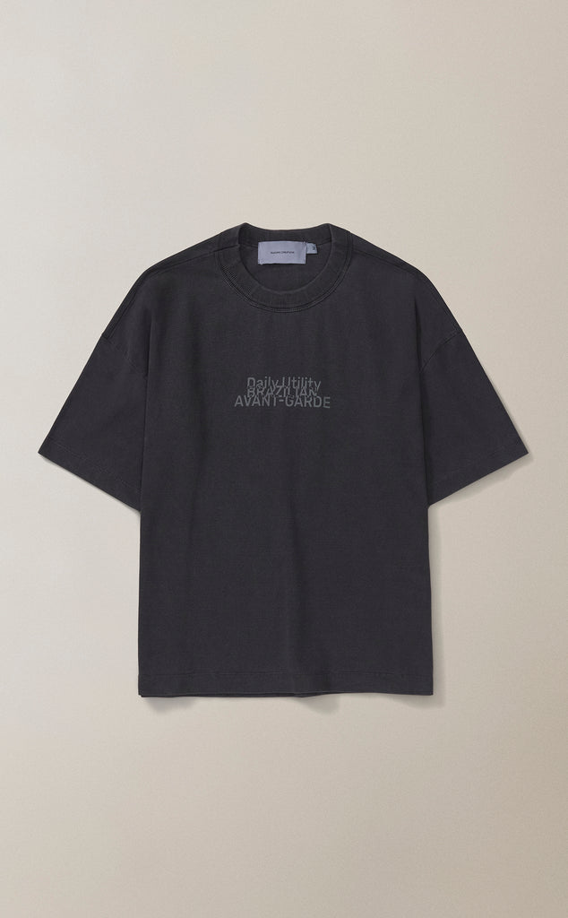 CAMISETA  AVANT-GARDE STONED PRETO