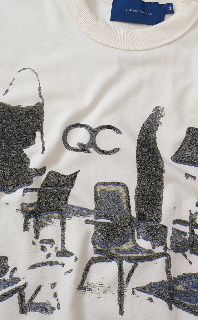 CAMISETA SALA DE ESPERA BOXY OFF-WHITE