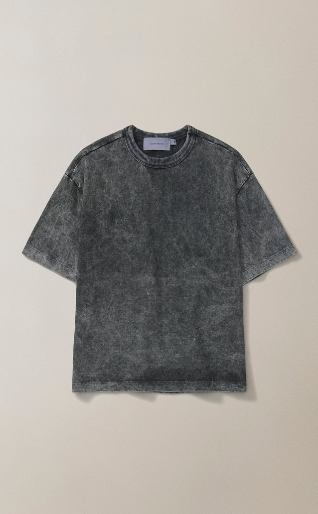 CAMISETA QC SIMBOLO BOXY STONED VERDE [PRÉ-VENDA]