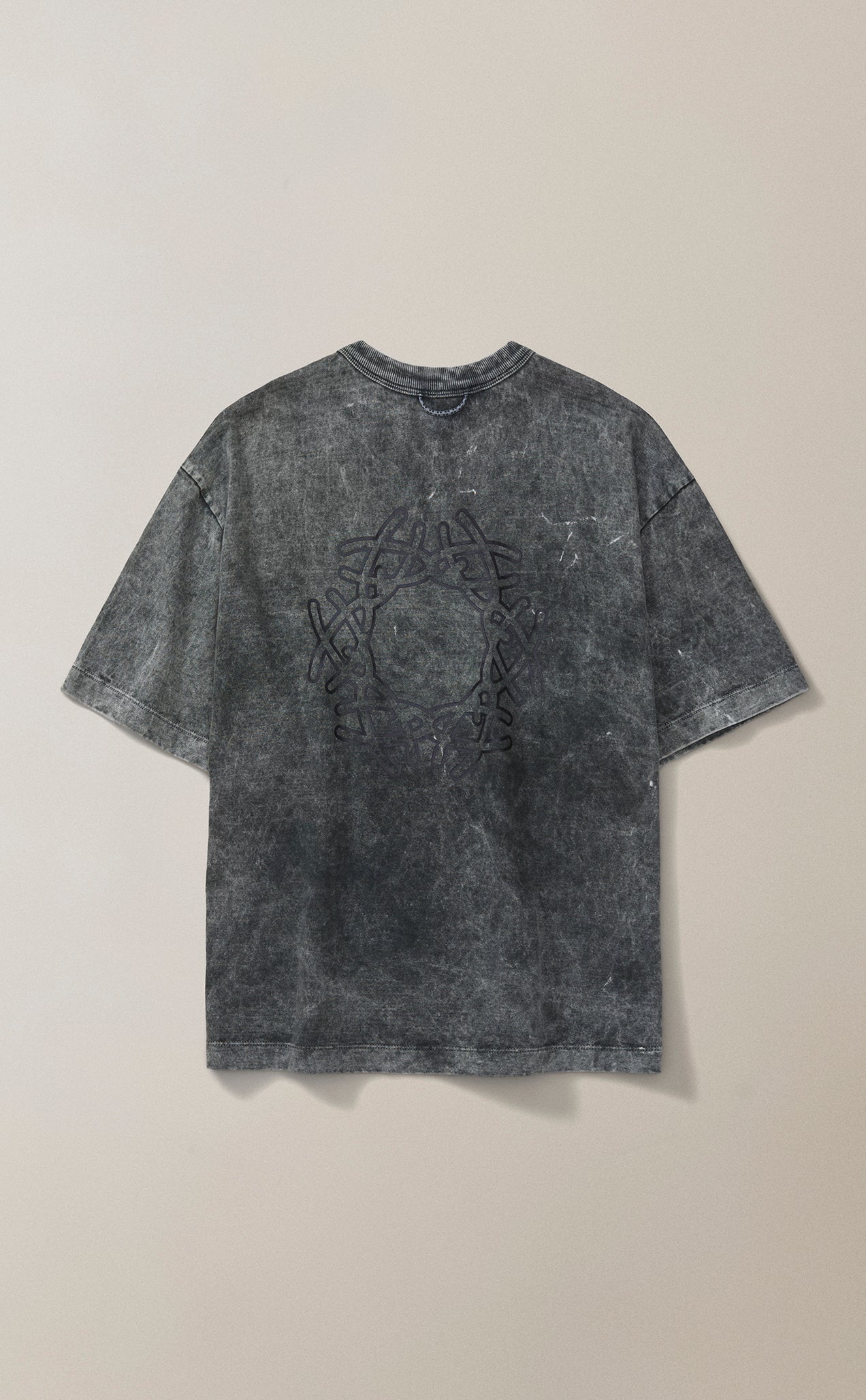 CAMISETA QC SIMBOLO BOXY STONED VERDE [PRÉ-VENDA]