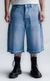 [PRÉ-VENDA] SIDE DART DENIM SUPER BAGGY SHORTS BABY BLUE