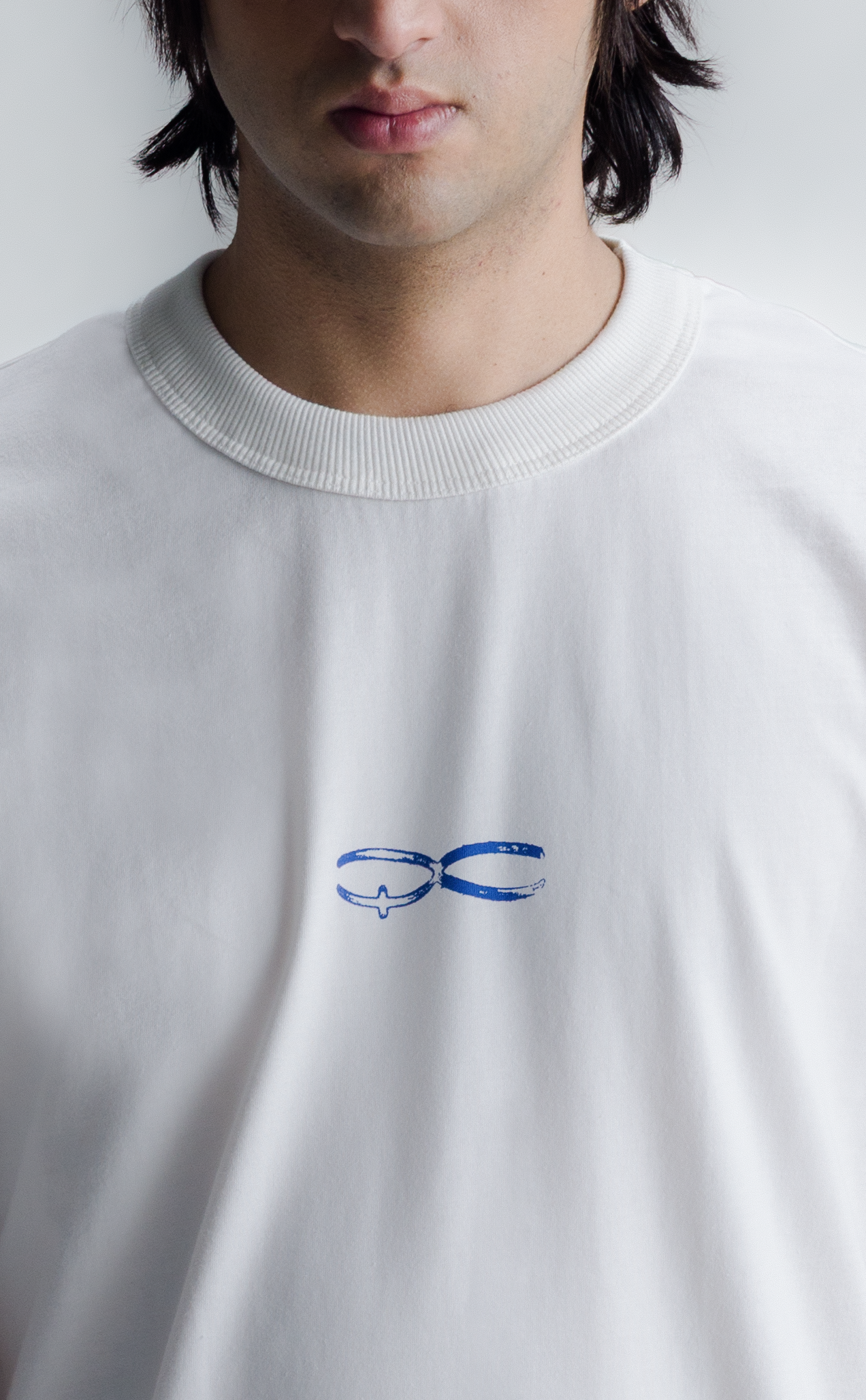 T-SHIRT QUADRO CREATIONS REGULAR OFF WHITE
