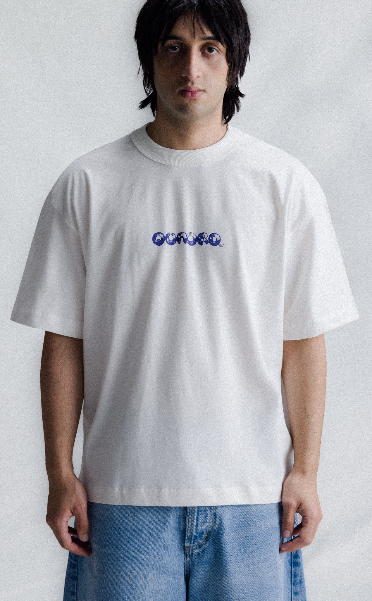 T-SHIRT QUADRO'S CRADLE BOXY OFF WHITE