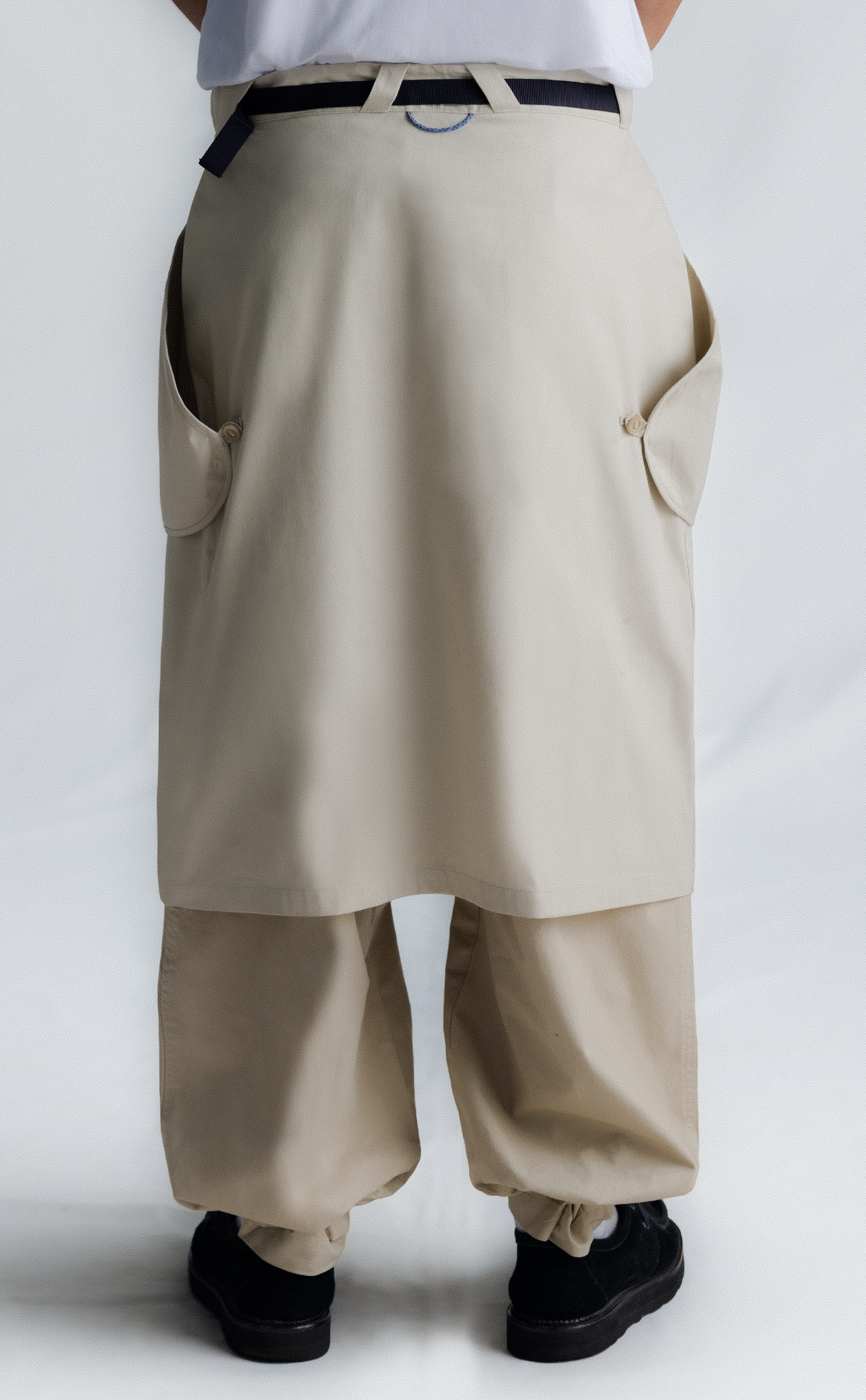 OVERLAP G-HOOK SKIRT CAQUI