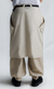 OVERLAP G-HOOK SKIRT CAQUI