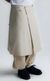 OVERLAP G-HOOK SKIRT CAQUI
