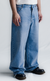[PRÉ-VENDA] SIDE DART DENIM BAGGY PANTS BABY BLUE