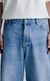 [PRÉ-VENDA] SIDE DART DENIM BAGGY PANTS BABY BLUE