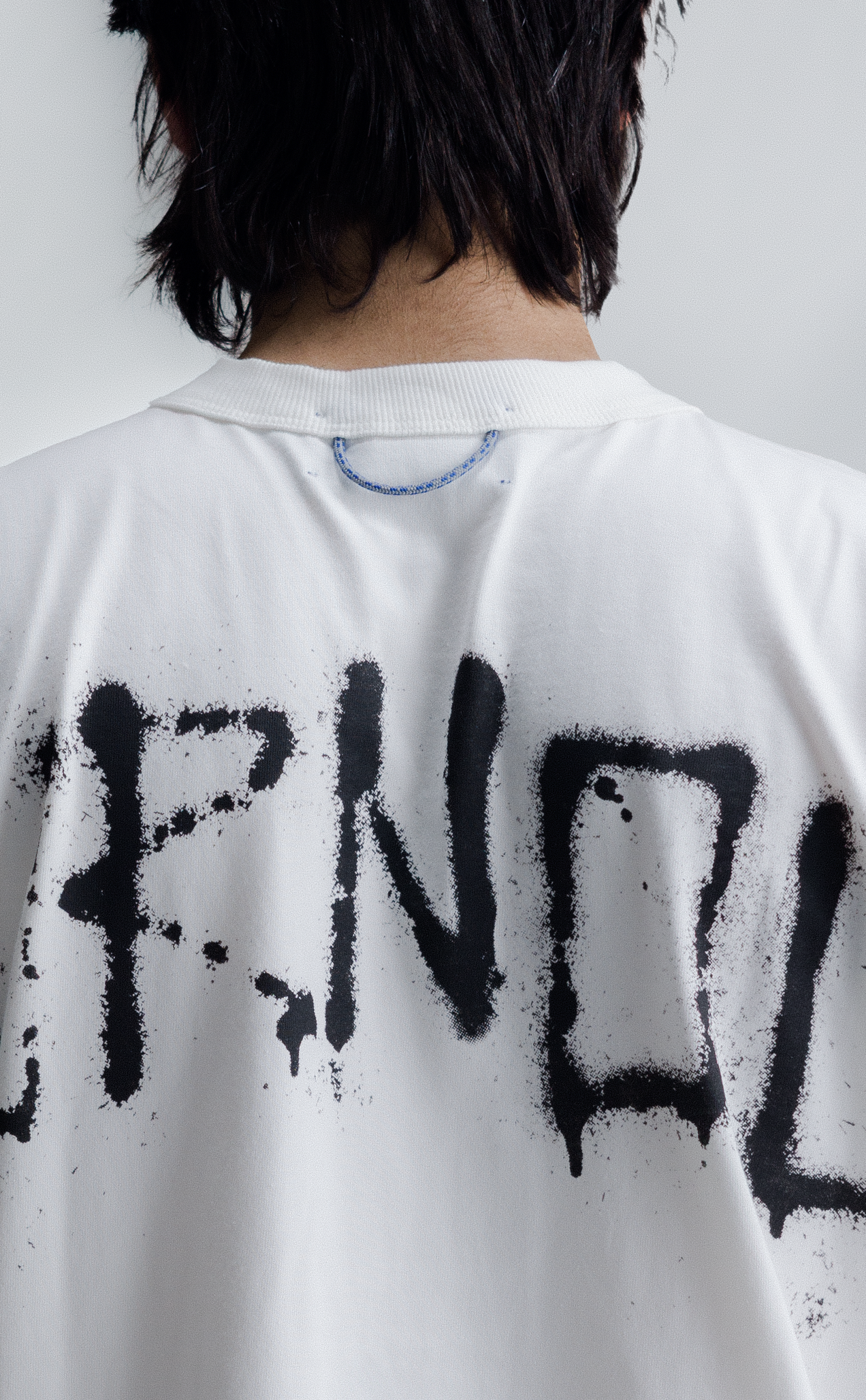 T-SHIRT GRAFITE BURNOUT BOXY OFF WHITE