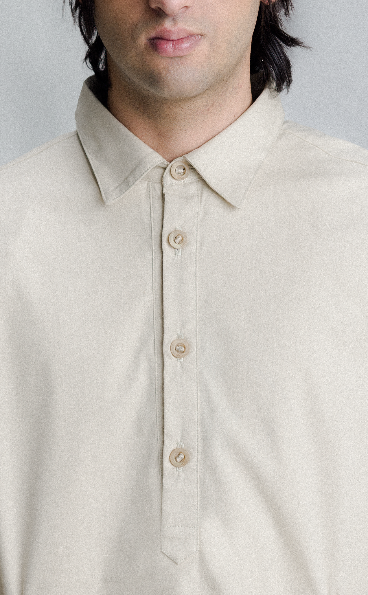 MOTIF SHORTSLEEVE SHIRT CAQUI