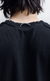 T-SHIRT PIQUET PLAYSOLITAIRE OVERSIZED RAGLAN BLACK
