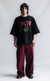 T-SHIRT PIQUET PLAYSOLITAIRE OVERSIZED RAGLAN BLACK