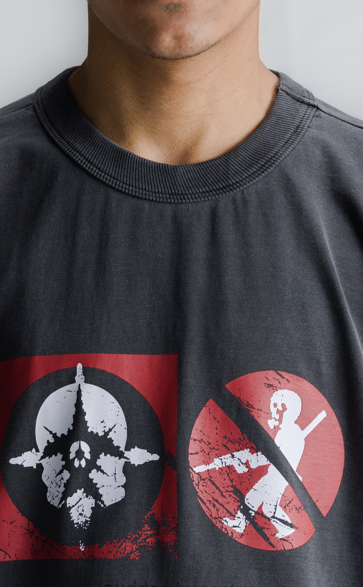 T-SHIRT SUDDEN IMPACT BOXY STONED BLACK