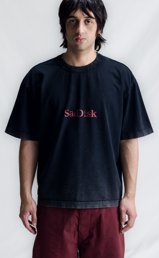 T-SHIRT SADISK BOXY WASHED GREY